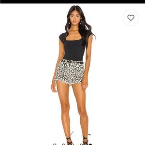 Free People Square Eyes Bodysuit- Black- worn twice